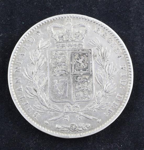 A Victoria silver crown, 1844,